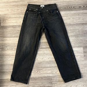 Sold Out Black Agolde Crisscross Denim